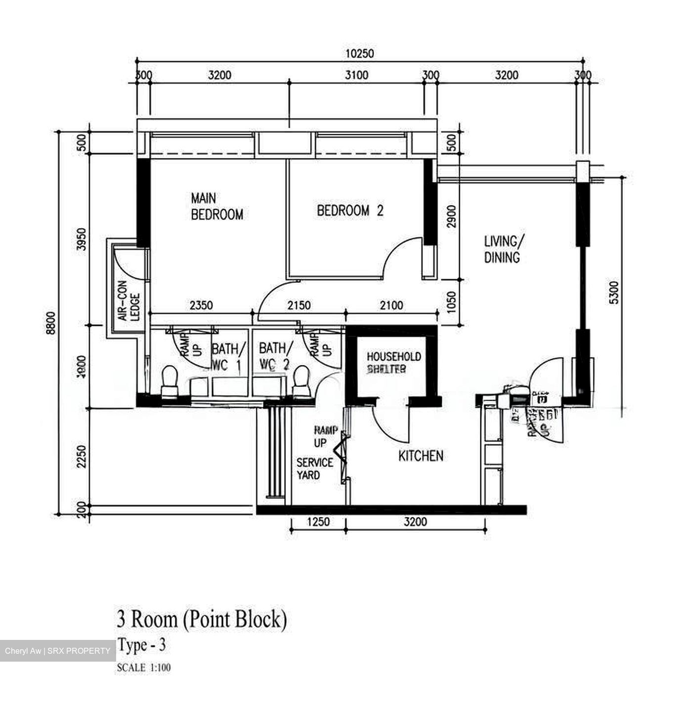 Blk 61C Strathmore Green (Queenstown), HDB 3 Rooms #607522201